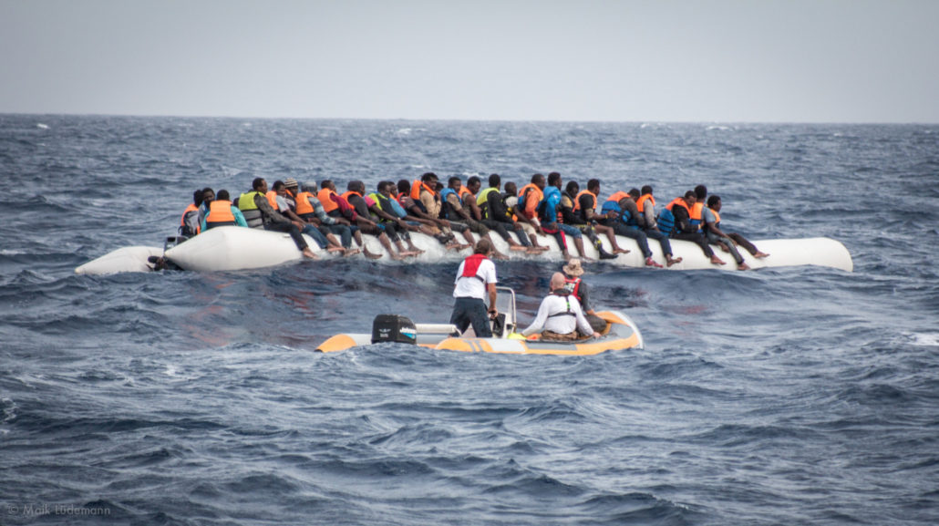 Flüchtlinge auf dem Rubberboat