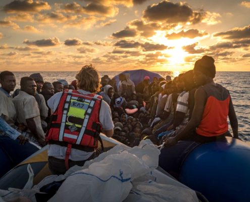 Flüchtlinge auf dem Mittelmeer