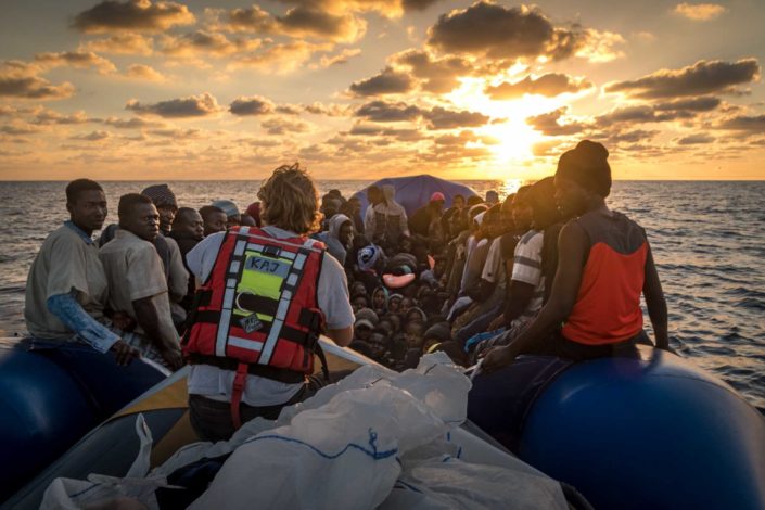 Flüchtlinge auf dem Mittelmeer